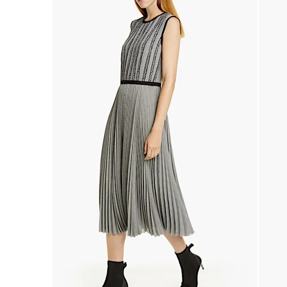 grey jason wu dress GREY Jason Wu Striped Knit Dress S